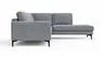 Ecksofa Oviedo - Ecke links mit 2,5-Sitzer, Stoff, Grau