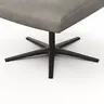 Hocker Noto Relax II - Leder, Eisengrau