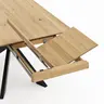 Esstisch Talara Lola - beidseitig ausziehbar, LB ca. 180x90cm, Wildeiche Bianco