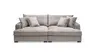 Megasofa - 2,5-Sitzer, Stoff, Taupe