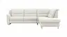 Ecksofa Cornella Classic - 2-Sitzer mit Ecke rechts, Stoff, Creme