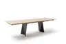 Esstisch 3100 - LB ca. 200x100 cm, beiseitig ausziehbar, Asteiche massiv, Geölt