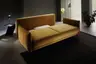 Schlafsofa Nettuno - 3-Sitzer, inkl. Schlaffunktion, Velour, Senfgelb