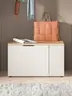 Schuhbank - B ca. 80 cm, Kaschmir, Evoke Eiche Nachbildung