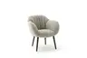 Sessel Sevano - Leder, Offwhite