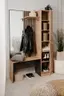 Kompaktgarderobe - Artisan Eiche Nachbildung, Anthrazit