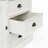 Highboard Louisiana - teilmassiv, Weiß