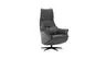 Relaxsessel Girona -  Relaxfunktion (motorisch), Leder, Schwarz