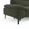 Sofa Felipa - 3-Sitzer inkl. Relaxfunktion (motorisch) und Kopfteil verstellbar, Stoff, Dunkelgrün