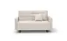 Funktionssofa EASY Optik D - 2-Sitzer, 140 cm inkl. Schlaffunktion, Stoff, Beige
