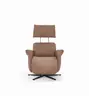 Sessel - Relaxfunktion motorisch, Leder, Braun