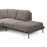 Ecksofa Rockport A - 2,5-Sitzer mit Ecke rechts, inkl. Sitzauszug (motorisch) und Armlehne klappbar, Stoff, Braun