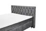 Boxspringbett - Liegefläche ca. 180x200 cm, Stoff Anthrazit