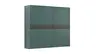 Schiebetürenschrank Loretto - B ca. 280 cm, Lack matt, Salbeigrün