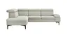 Ecksofa Felipa - Ecke links mit 2,5-Sitzer inkl. Kopfteil verstellbar, Stoff, Natur