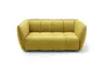 Sofa Hedda - 2-Sitzer, Velour, Senfgelb