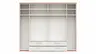 Drehtürenschrank Viana - B. ca. 270 cm, Furnier, Kernbuche, Weiß