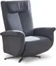 Relaxsessel - Relaxfunktion (manuell), Flachgewebe, Hellblau