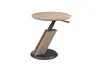 Couchtisch - höhenverstellbar, Durchmesser 55 cm, Wildeiche