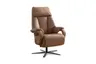 Sessel - Größe L, Relaxfunktion, Leder, Braun