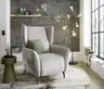 TV-Sessel - Relaxfunktion, Stoff, Silberfarben