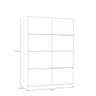 Schwebetürenschrank FREDDY 2- B ca. 150 cm, Weiß, Spiegel