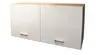 Hängeschrank- B ca. 100 cm, Eiche Dekor, Weiß, Matt