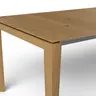 Esstisch 3400 - ausziehbar, LB ca. 200x100 cm, Asteiche massiv, Geölt, Gedrehter Fuss