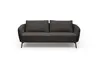 Sofa CARLLOTA - 3-Sitzer, Stoff, Espresso