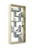 Raumteiler - B ca. 90 cm, Asteiche, Pinegrün
