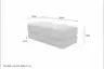 Hocker JOVIN - Stoff, Grau
