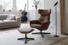Relaxsessel Helge - Leder Anilin, Cognac