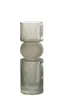 Deko-Vase - DH ca. 10x30 cm, Kristallgrau