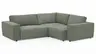 Ecksofa Lilaia - 2-Sitzer links, Ecke, 1,5-Sitzer Tief, Stoff, Olivgrün