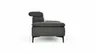 Sofa Felipa - 3-Sitzer inkl. Kopfteil verstellbar, Leder, Grau