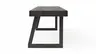 Holzbank Clifton - Breite ca. 180cm, Zerreiche massiv, smoked