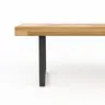 Holzbank Clifton - Breite ca. 180cm, Wildeiche massiv, natur