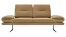 Sofa Lucero 2.0 - 2-Sitzer inkl. Drehsitz, Rollout-Armlehne und Sitztiefe verstellbar, Stoff, Cognac