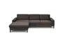 Ecksofa CALM MOVE 2.0 - Longchair links mit 2,5-Sitzer, Schlaffunktion, Feincord, Mocca