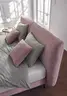 Boxspringbett Delia - Liegefläche 180x200 cm, Stoff, Rose