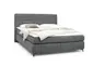 Boxspringbett- Liegefläche ca. 180x200 cm, Stoff, Grau