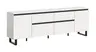 Lowboard - B ca. 188 cm, Weiß, Schwarz