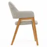 Armlehnstuhl Flore 1 - Stoff, Creme