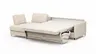 Ecksofa Nuoro - Longchair links mit 2-Sitzer inkl. Schlaffunktion und Bettkasten, Stoff, Beige