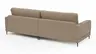 Sofa Janne - 3-Sitzer, Stoff, Nougat