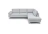 Ecksofa COOL - 2,5-Sitzer mit Ecke rechts, Stoff, Hellgrau