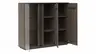 Highboard Saratoga - Buche massiv, silbergrau geölt