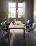 Armlehnstuhl Penthouse - Leder, Dunkelblau, Gestell, Anthrazit, Drehbar