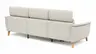 Ecksofa Nevin - 2-Sitzer mit Longchair rechts, inkl. Relaxfunktion (motorisch) und Kopfpolsterverstellung, Stoff, Weiß