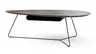 Couchtisch Fano - LBH ca. 121x75x38 cm, Ceramistone, Graubraun